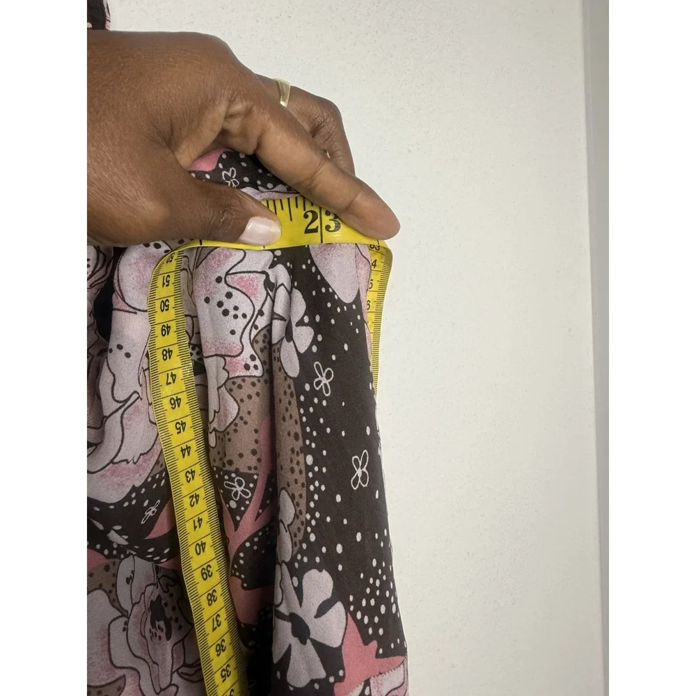 Vintage Y2K Floral Hanky Hem Asymmetrical Skirt Romantic Grunge Fairy Plus 14/16